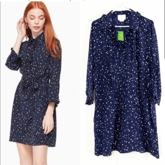 Kate Spade Navy Star Bright Shift Dress - Picture 1 of 7